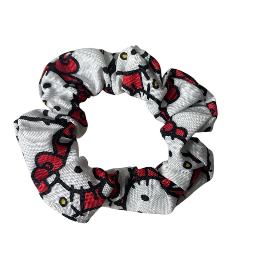 Handcrafted Sanrio White Hello Kitty Scrunchie